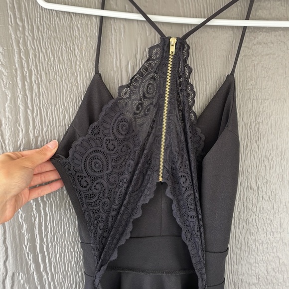 Black High Low Dress - Picture 3 of 5